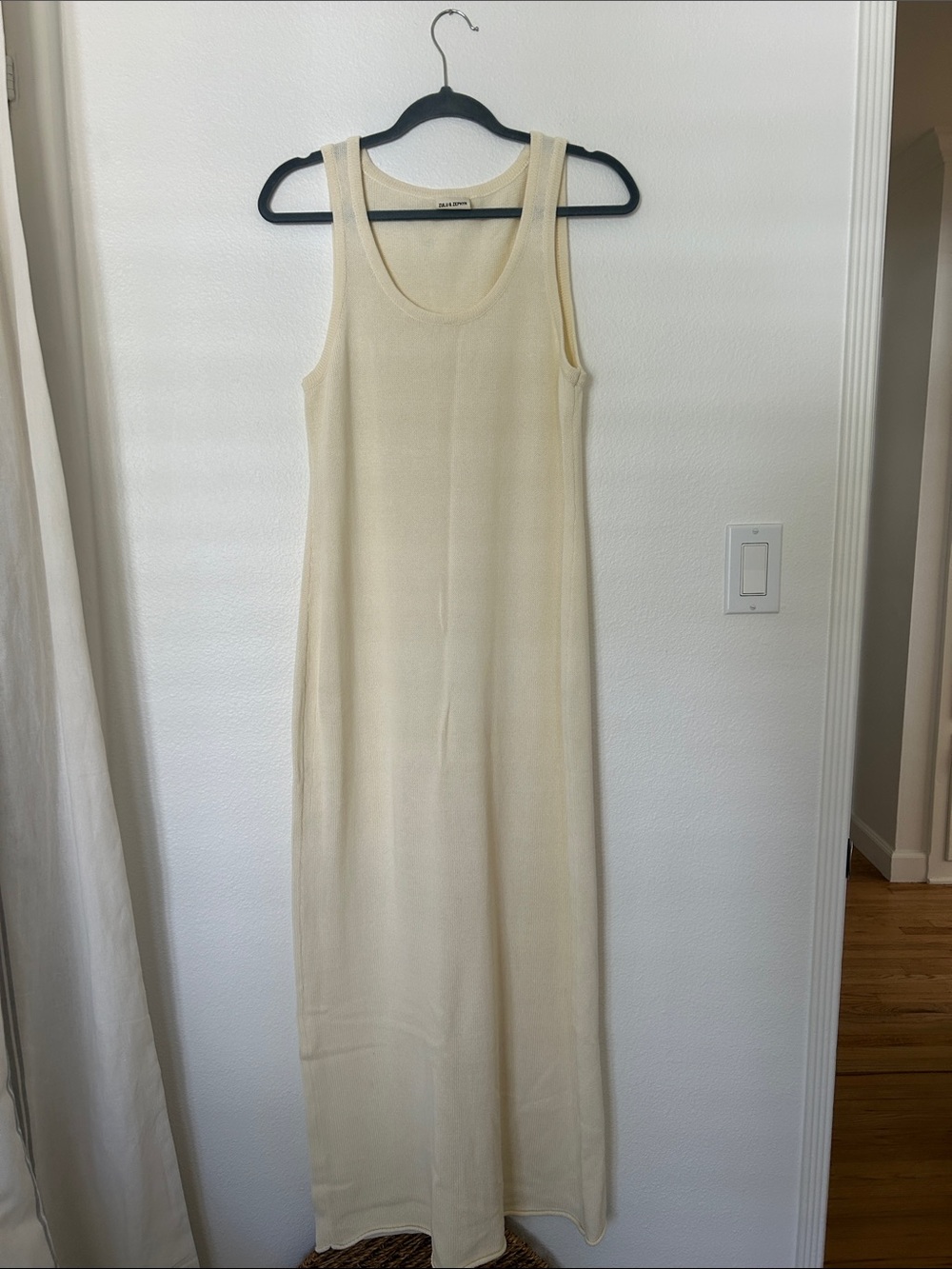 Zulu & Zephyr Knit Cream Maxi Dress